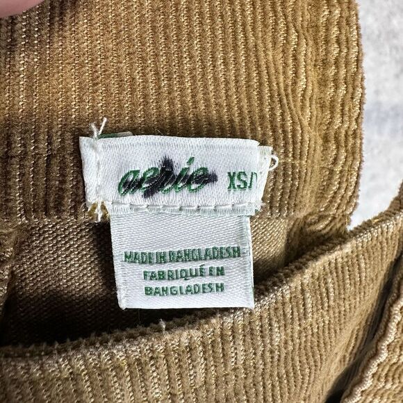 Aerie Werk &‎ Play Corduroy Overalls Plus Size XS Brown Wide Leg Frayed Hem Farm - Picture 14 of 16